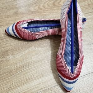 BNIB Rothy's Red Varsity Stripe Size 5